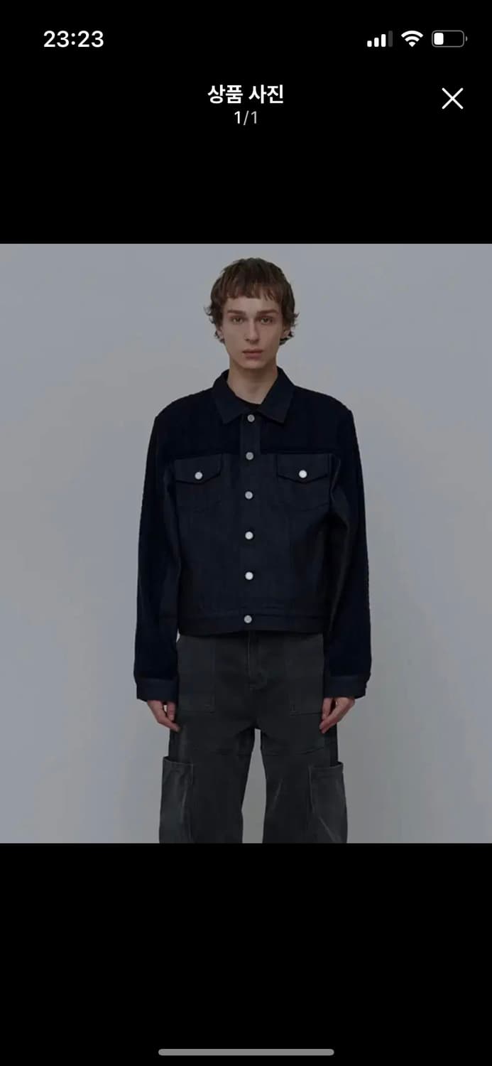 애니타임로릭 Zinnia Mix Jacket-NAVY 상품이미지1