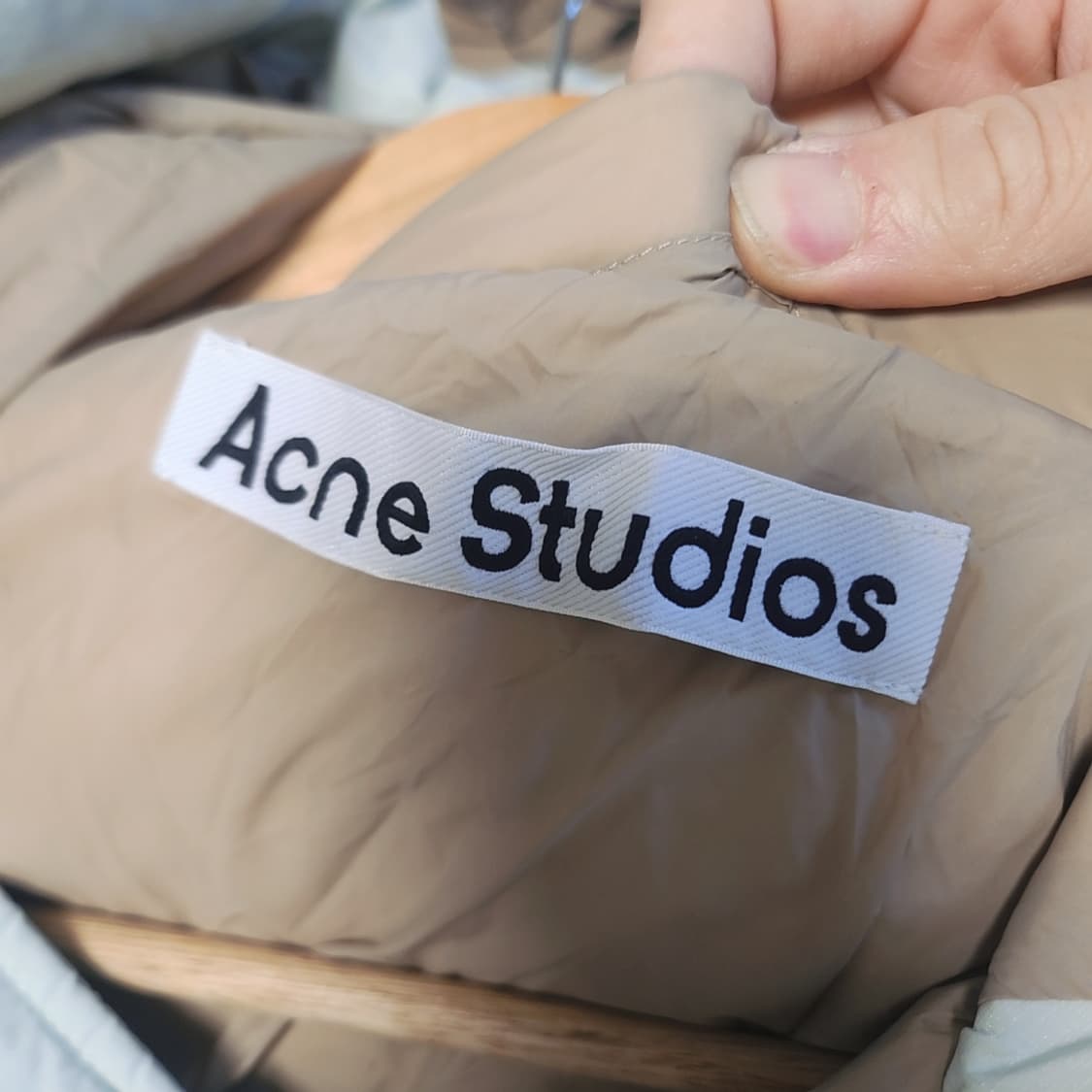 아크네 스튜디오 덕다운 패딩 점퍼 민트 34사이즈 상품이미지5