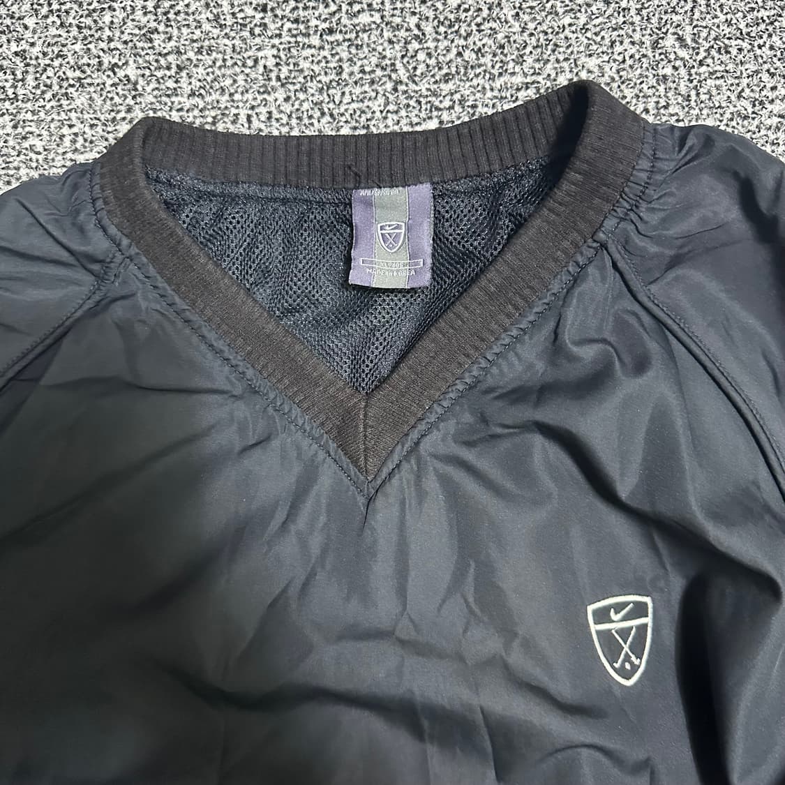 (XL) 나이키 올드스쿨 웜업 블랙 V넥 상품이미지2