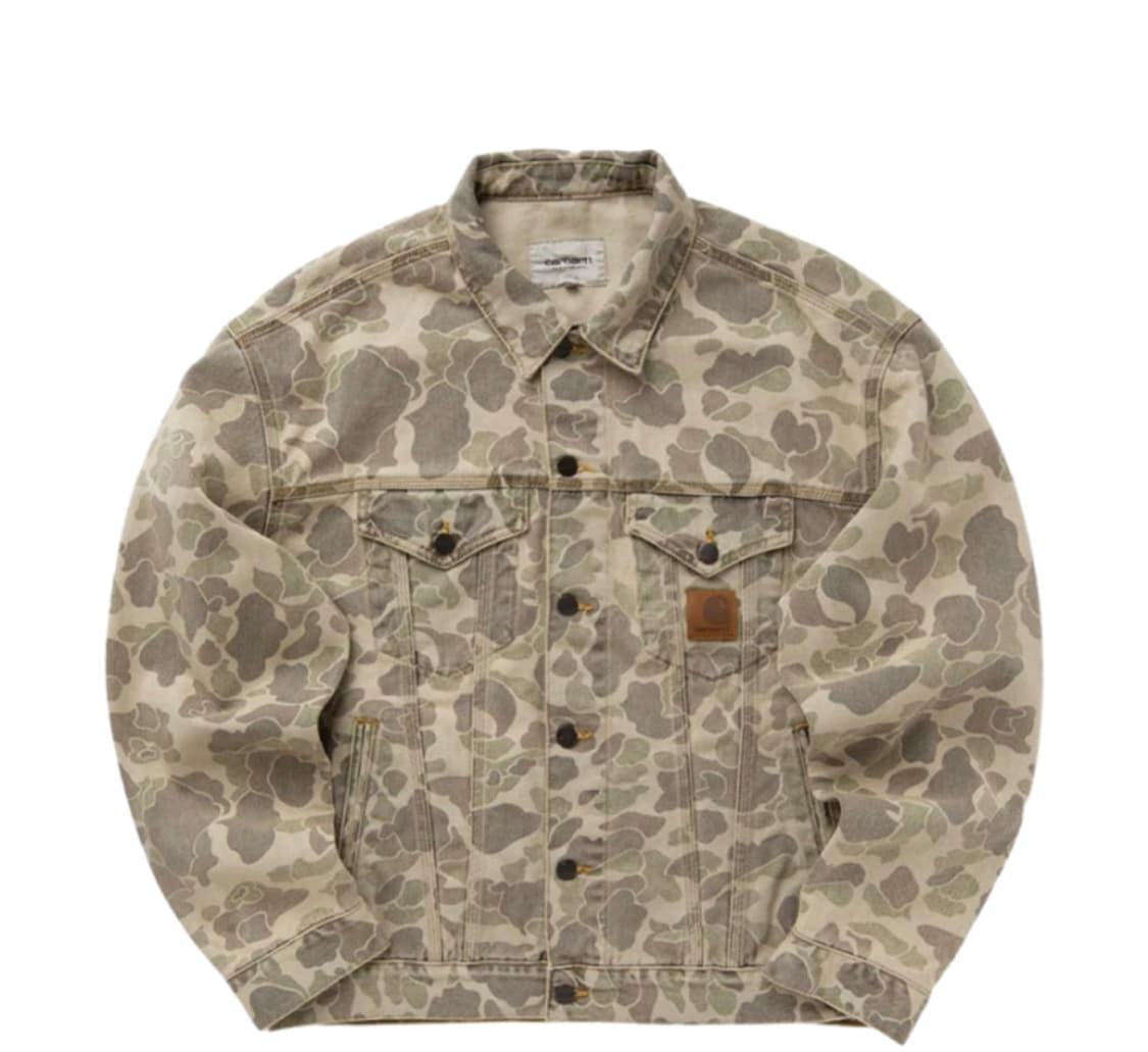 칼하트 WIP 덕 헬스턴 자켓 카모 덕 블랙 블리치드 상품이미지3