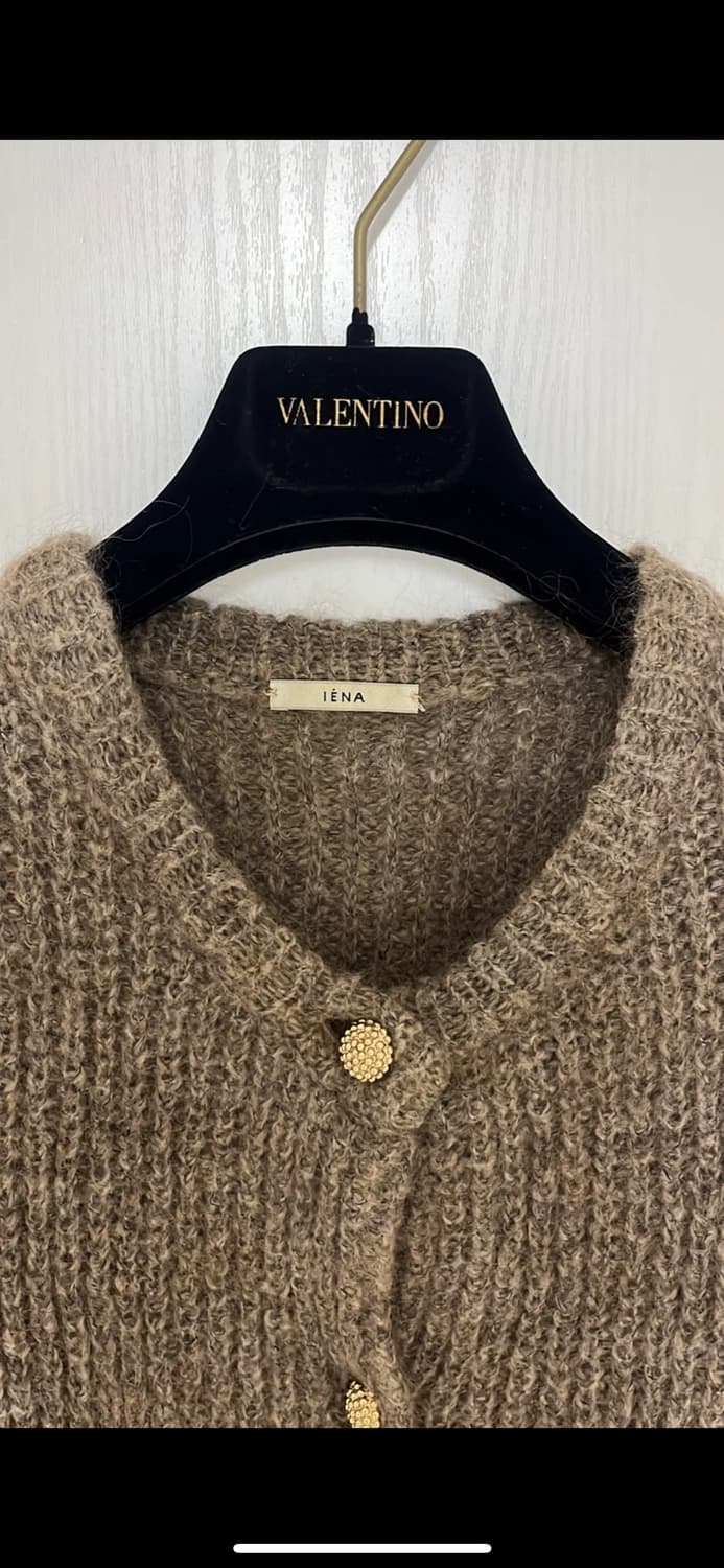 IENA 브라운 모헤어 울가디건 44,55 정품 상품이미지2