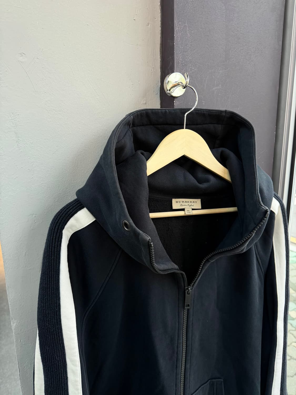 XXL/ 버버리 해비코튼 져지 후드집업 상품이미지5
