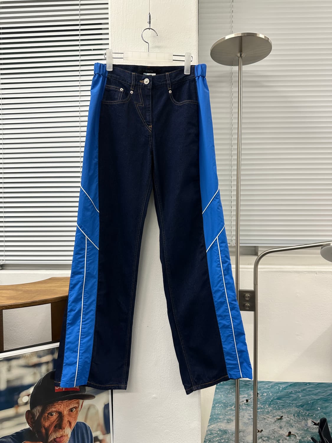 Pushbutton  blue side contrast 데님팬츠 s 상품이미지3