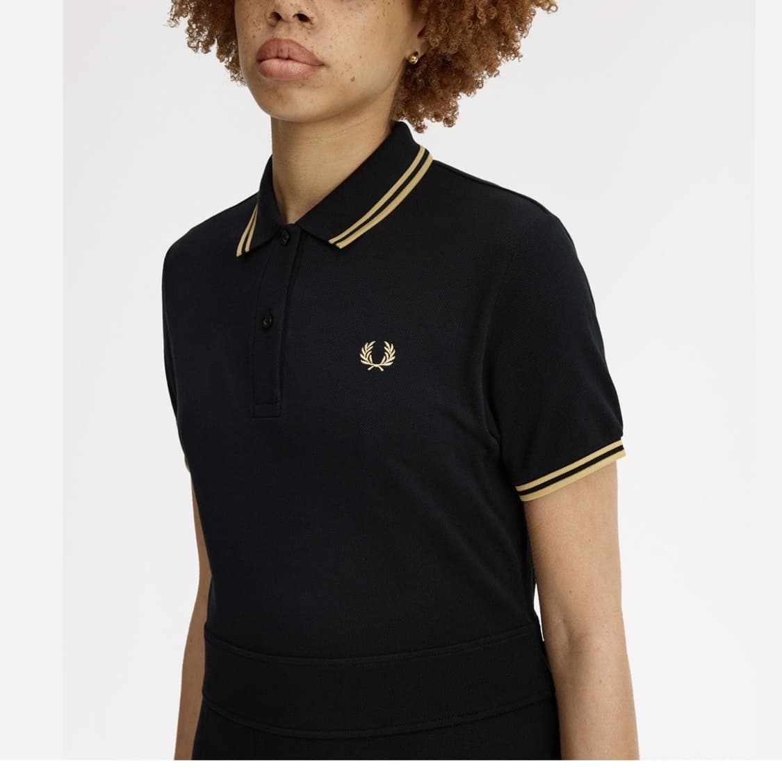 [S] Fred Perry 프레드페리 우먼즈 트윈 팁 반팔 카라티 상품이미지3