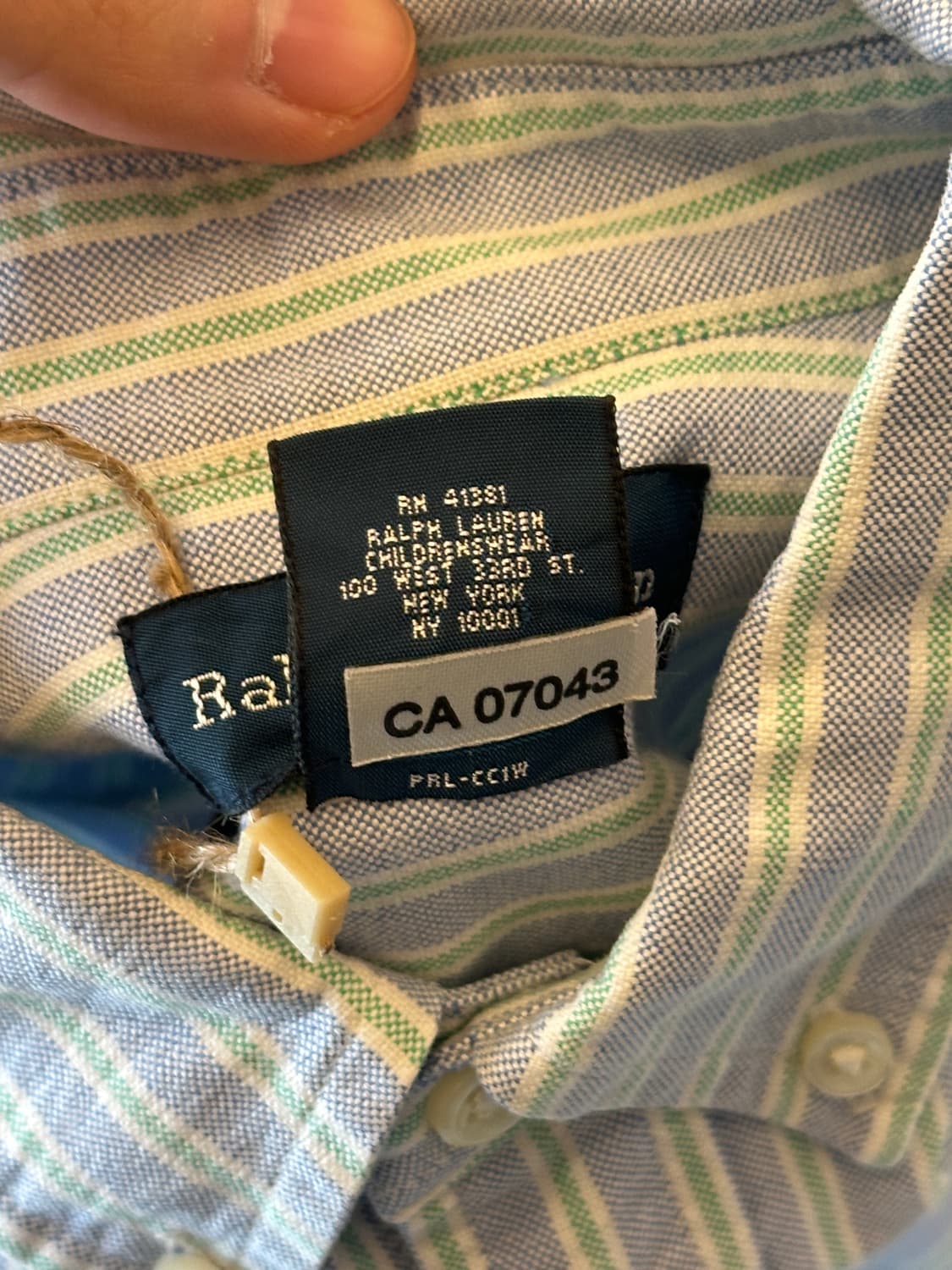 폴로 랄프로렌 스트라이프 셔츠 kids 10-12 상품이미지5