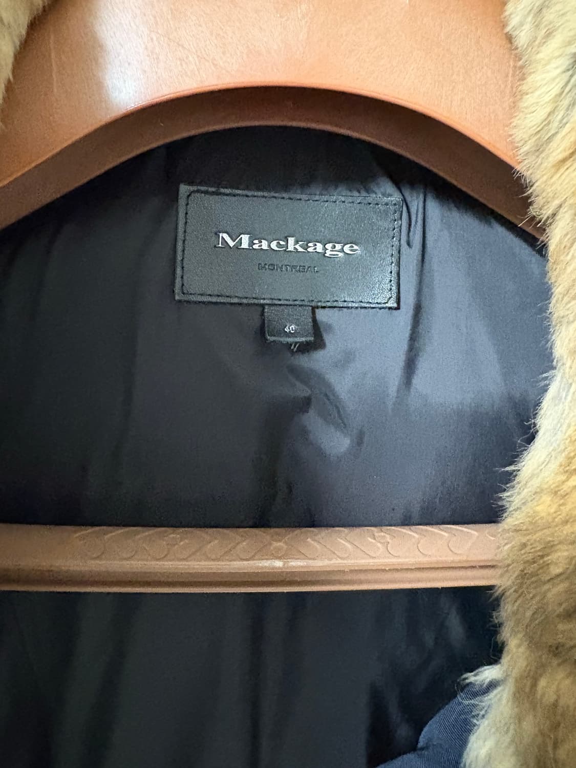 맥케이지 몬트리올 네이비 라쿤 패딩(40사이즈) 상품이미지4