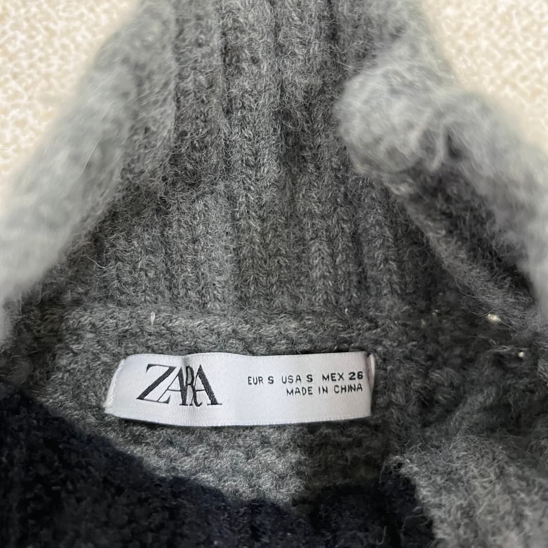 S 자라 컬러블록 니트 조끼 0220M 상품이미지2