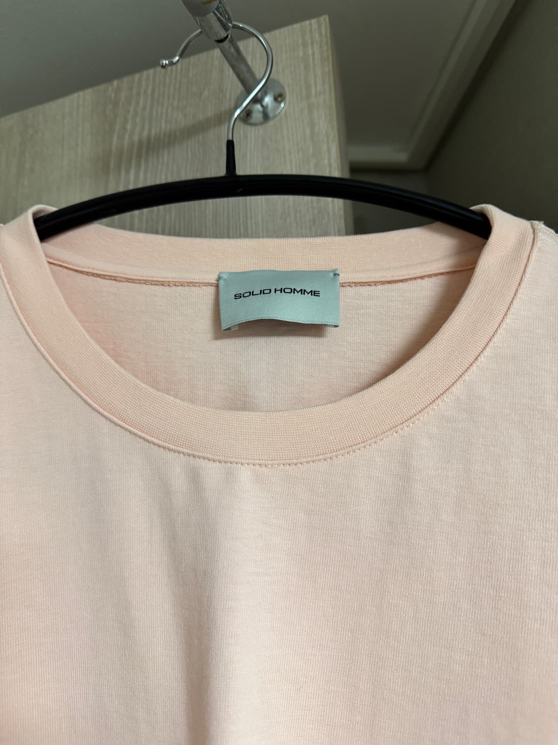 솔리드옴므 핑크 반팔 티셔츠 110 상품이미지2