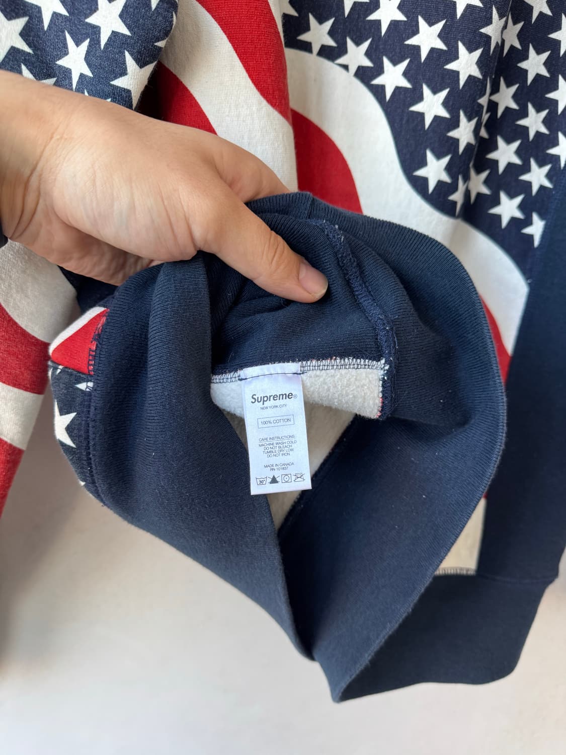 Fw14 슈프림 American Flag 박스로고 후드티 상품이미지9