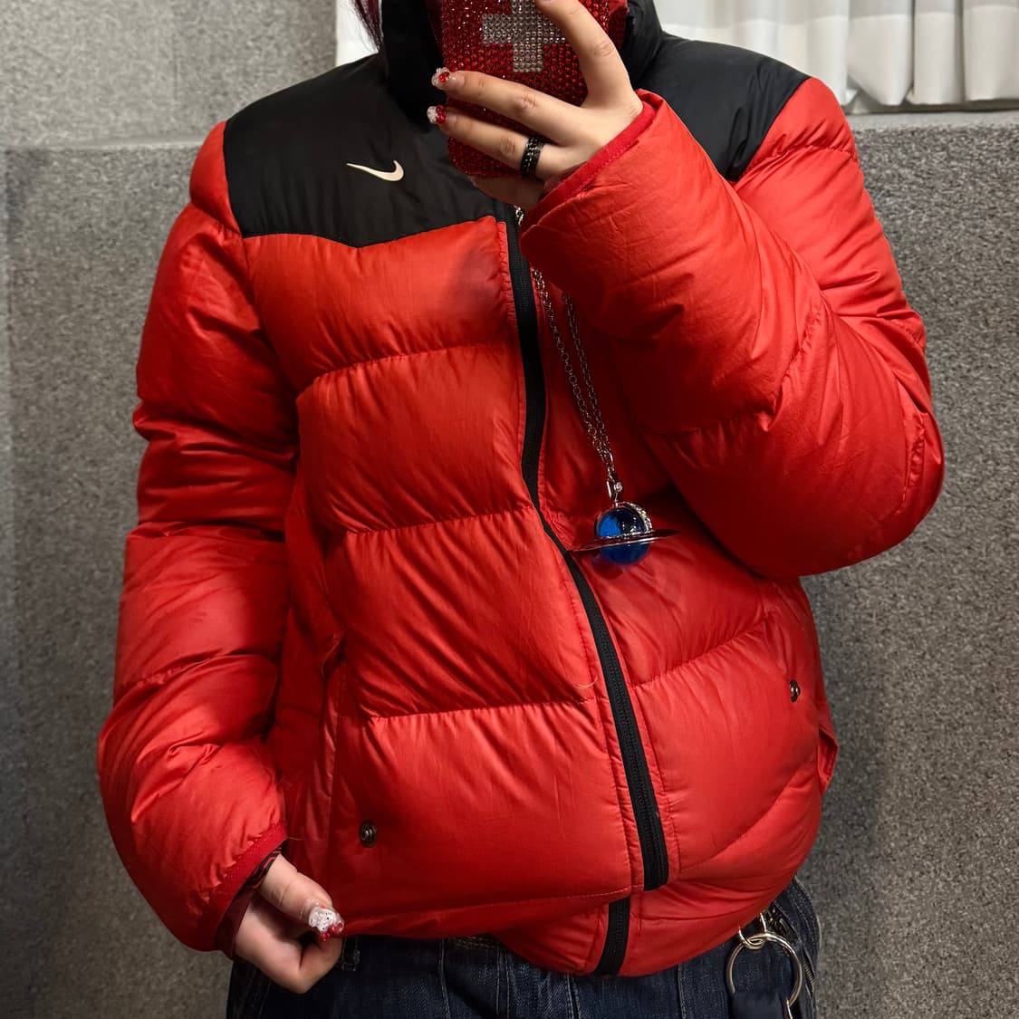 NIKE RED REVERSIBLE PADDING  상품이미지1