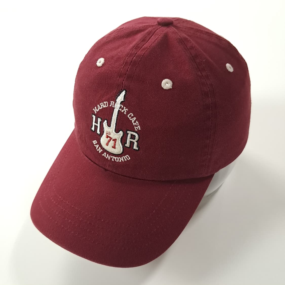 CK468 하드락카페 00s 샌안토니오 기타자수 버건디 볼캡 모자 상품이미지2