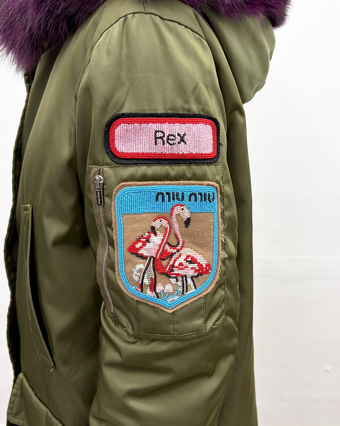 미우미우 2017F/W 퍼 트리밍 파카 상품이미지5