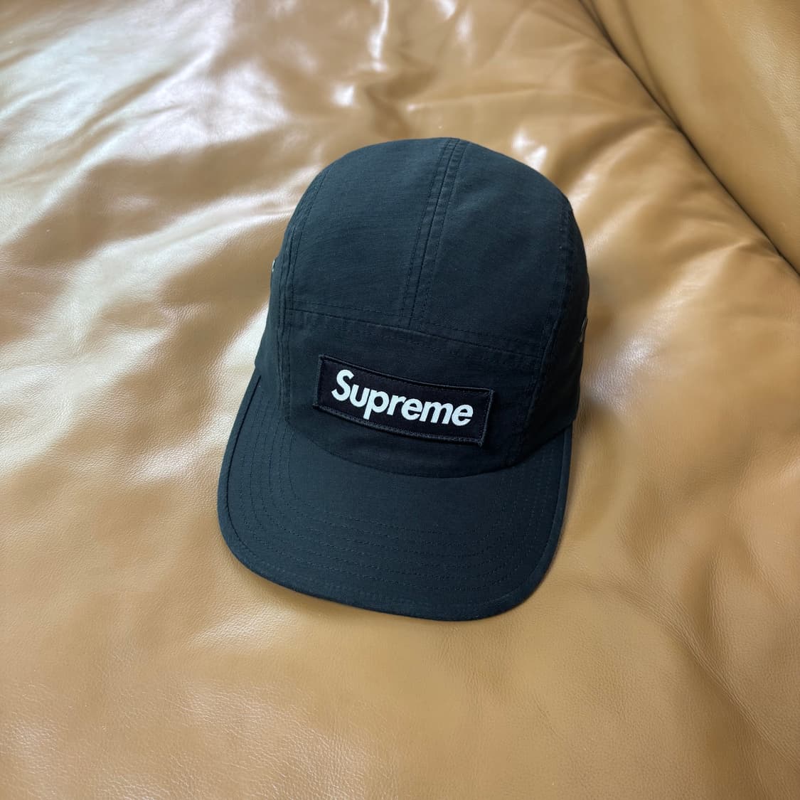 슈프림 캠프캡 모자 박스로고 25ss 밀리터리 블랙 상품이미지1