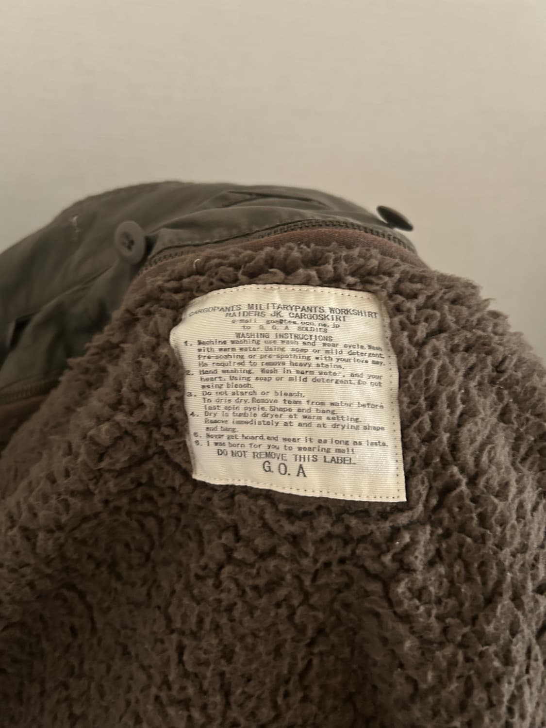 GOA G.O.A 고아 라쿤퍼 숏 자켓 상품이미지10