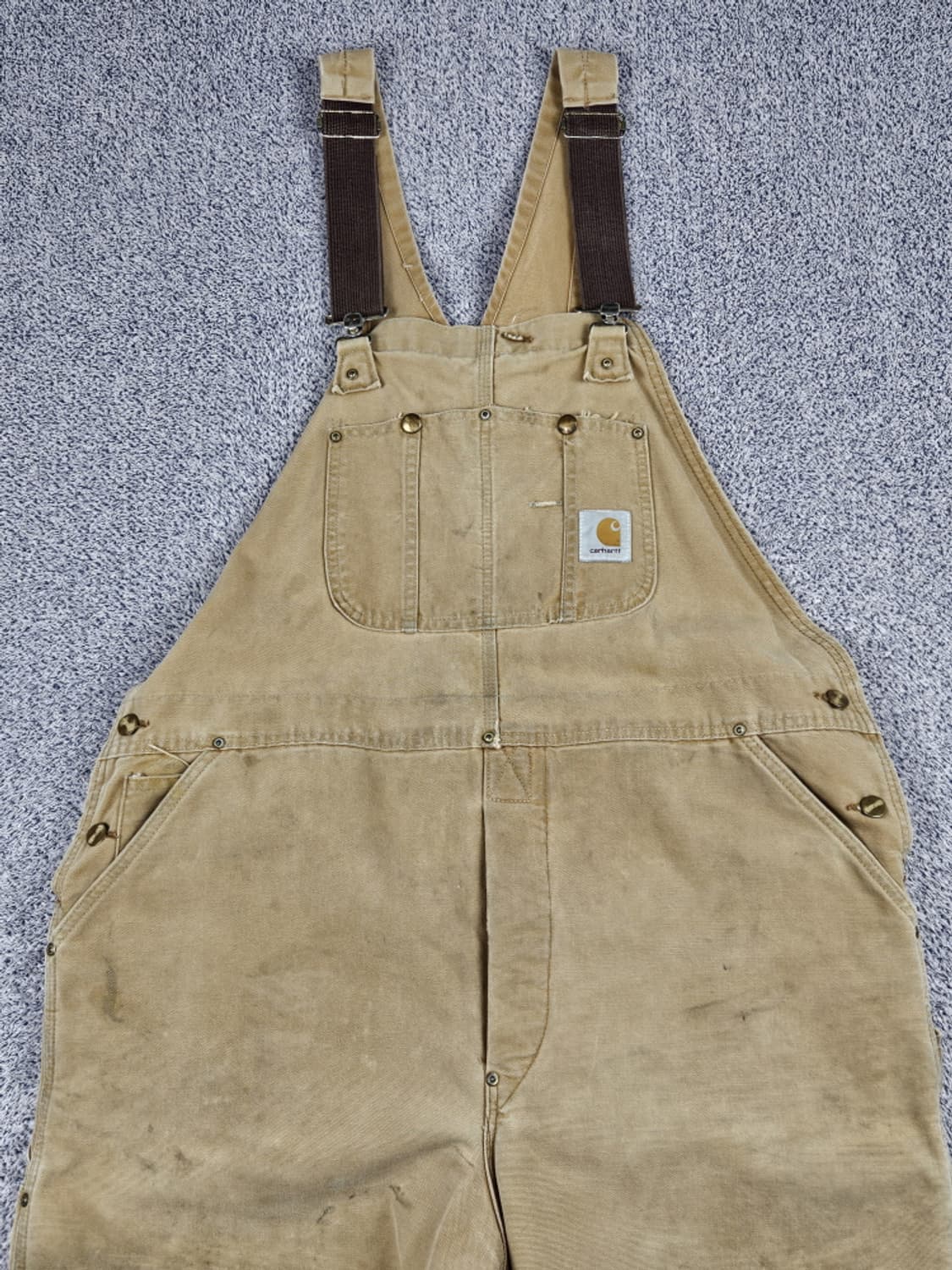 90's USA 칼하트 캔버스 더블니 오버롤 (44X30) / 10236 상품이미지4