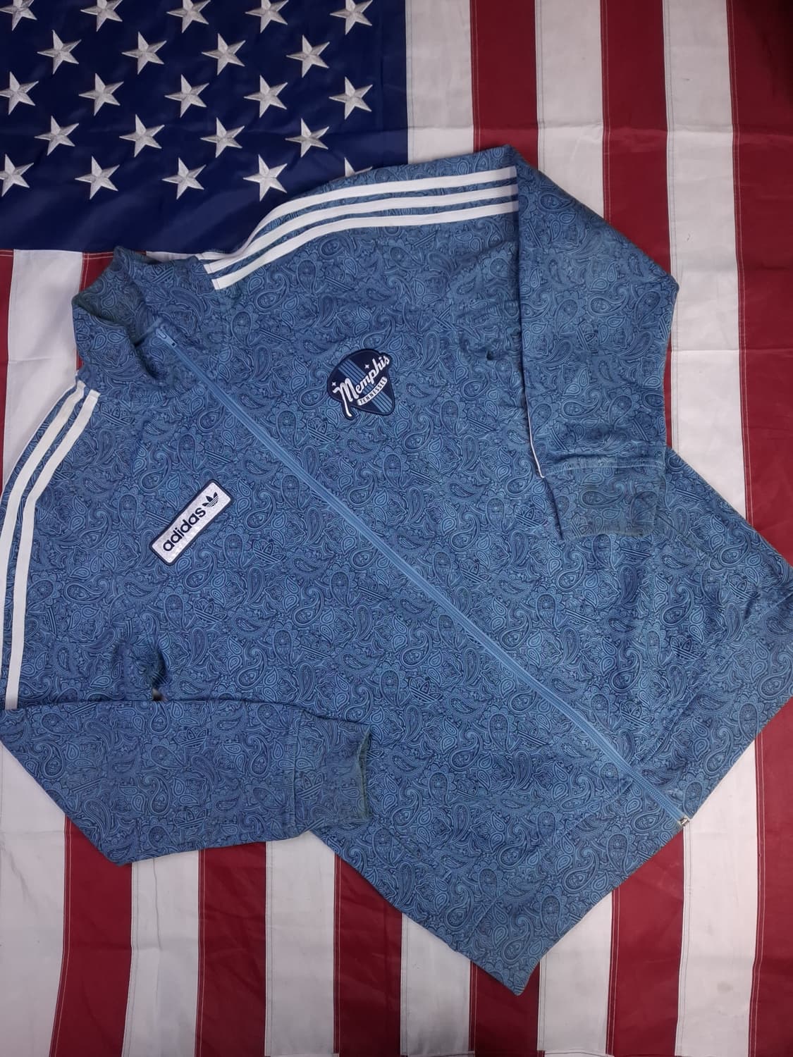 오리지날 아디다스 페이즐리 멤피스 트랙탑 져지 상품이미지3