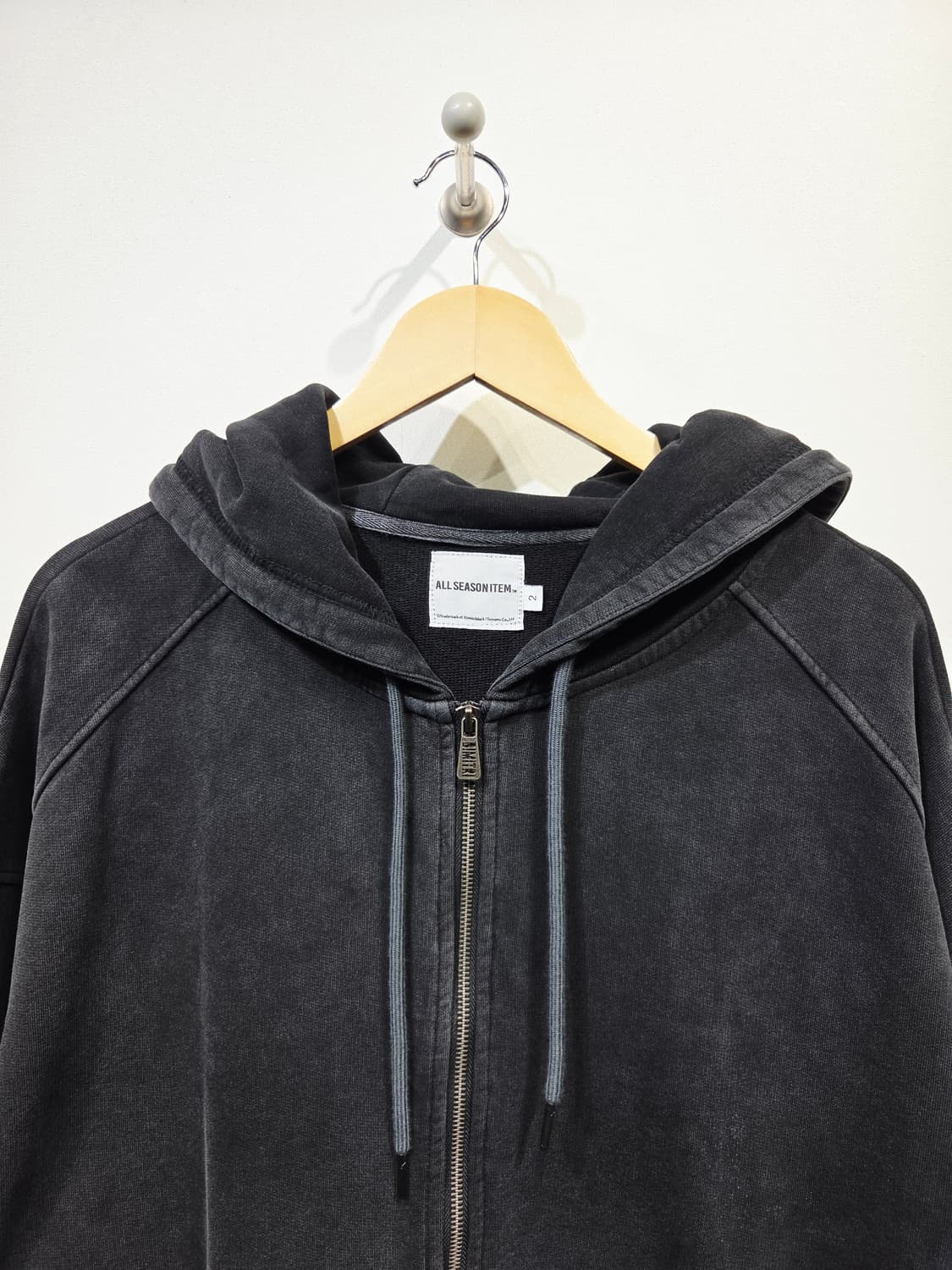 DIMITRI BLACK 디미트리블랙 올시즌아이템 워싱 후드 집업 상품이미지3