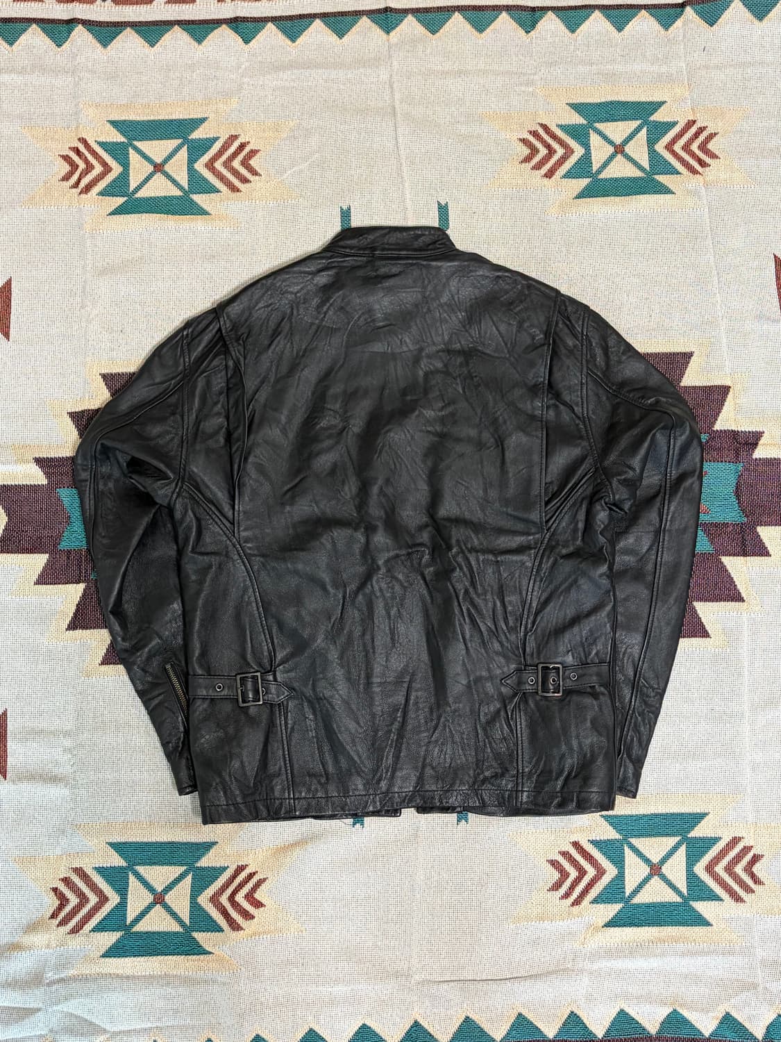 밴티나 리얼레더 싱글 라이더 카페레이서 자켓  상품이미지4