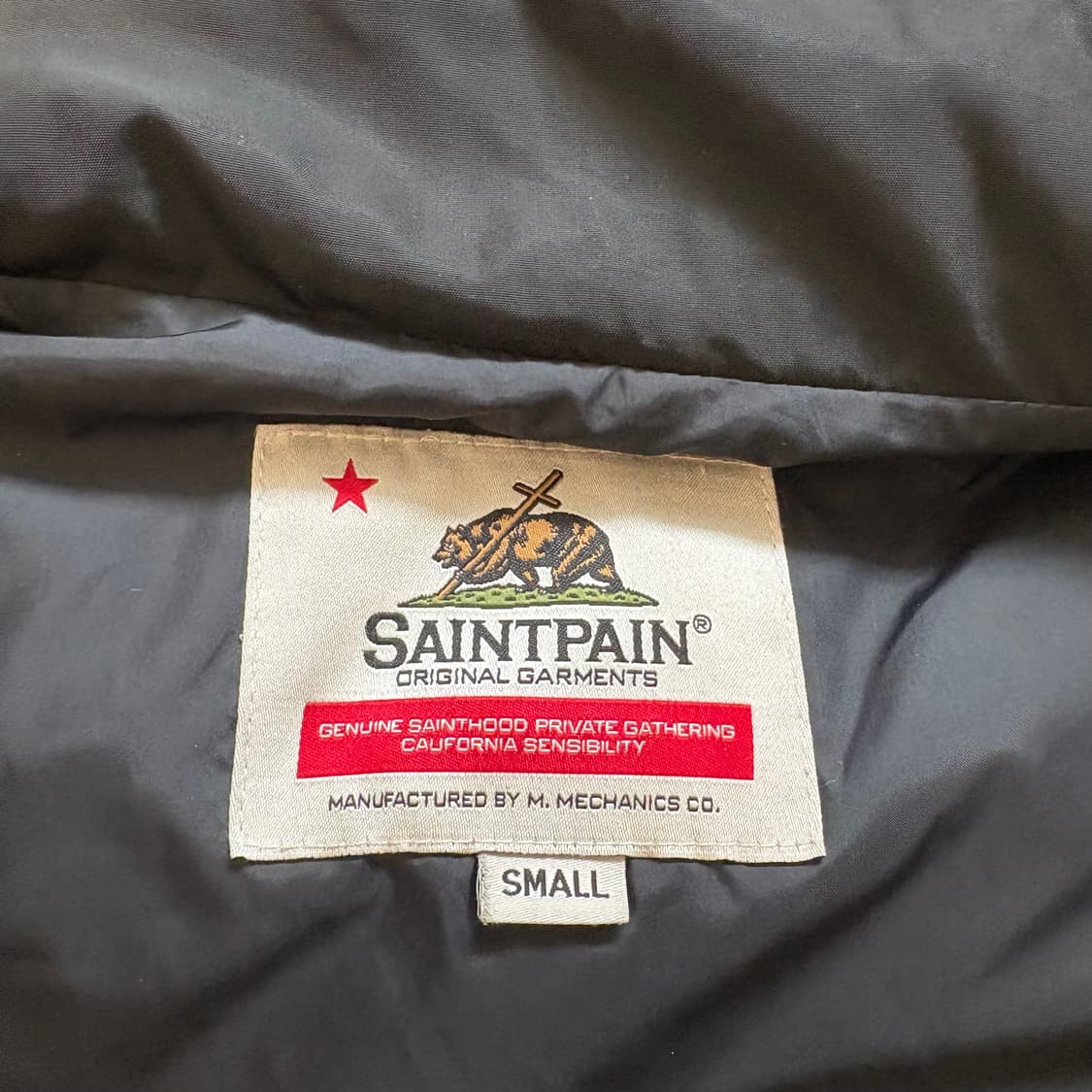 세인트페인 블랙 패딩 S 상품이미지5