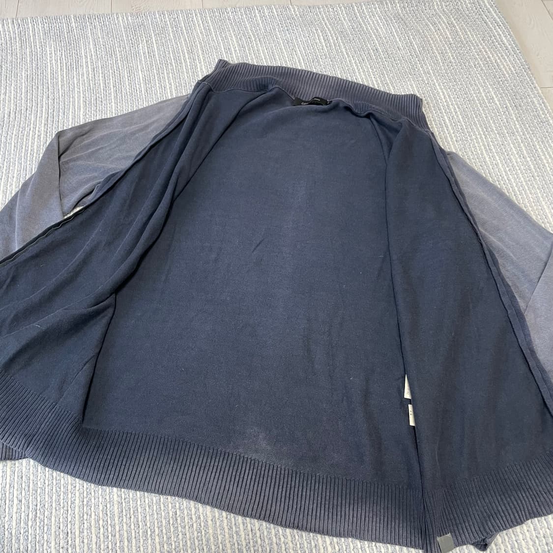 Calvin Klein Jeans 가먼트워싱 니트짚업 상품이미지6