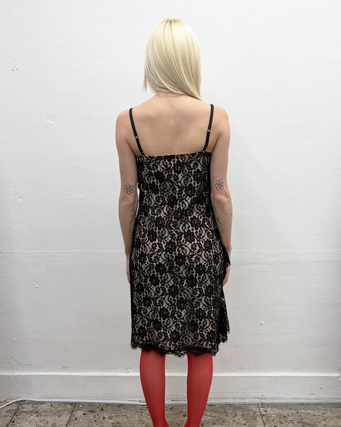 스포츠스 플로럴 레이스 슬립 드레스 상품이미지2