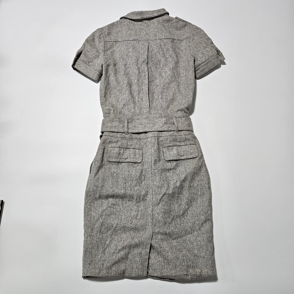 버버리 벨티드 반팔 원피스[S] 상품이미지3