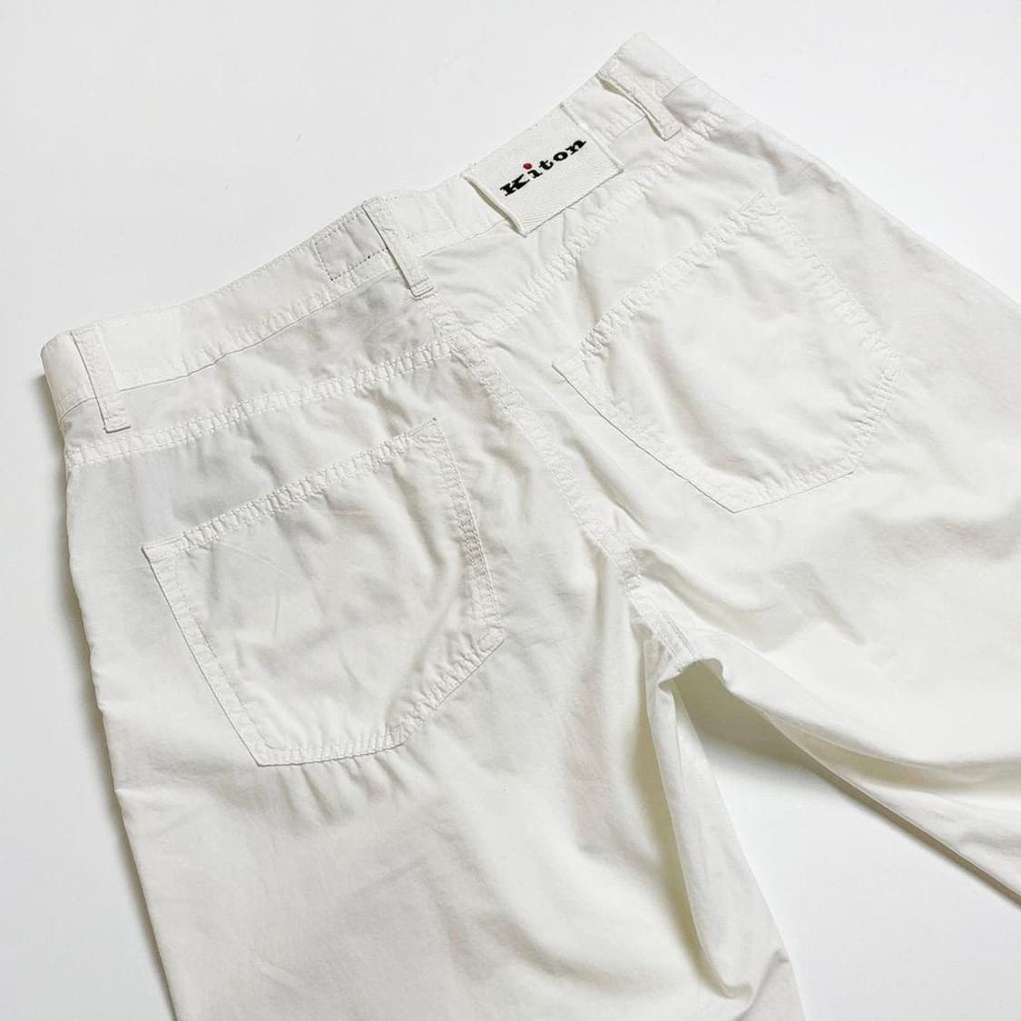 키톤 Kiton 테이퍼드 썸머 화이트 팬츠 PR1903 상품이미지6
