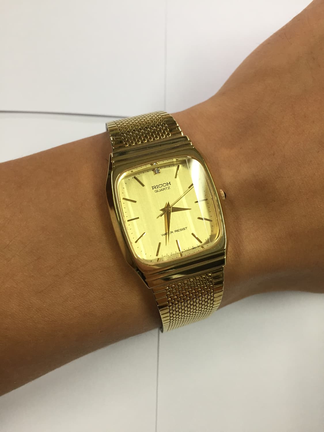 80s ricoh faceted quartz gold 상품이미지5