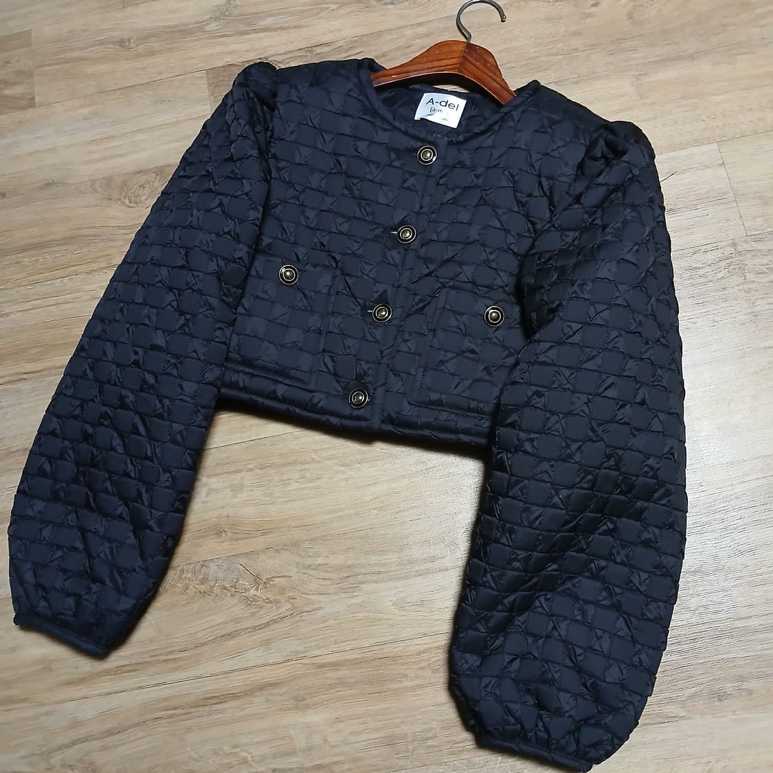 트위드디자인 퀄팅 우먼 크롭 자켓 패딩 상품이미지2