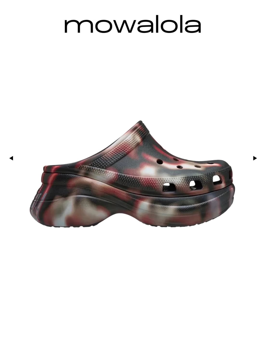 (새상품) Mowalola x Crocs Bae Night Camo 상품이미지1