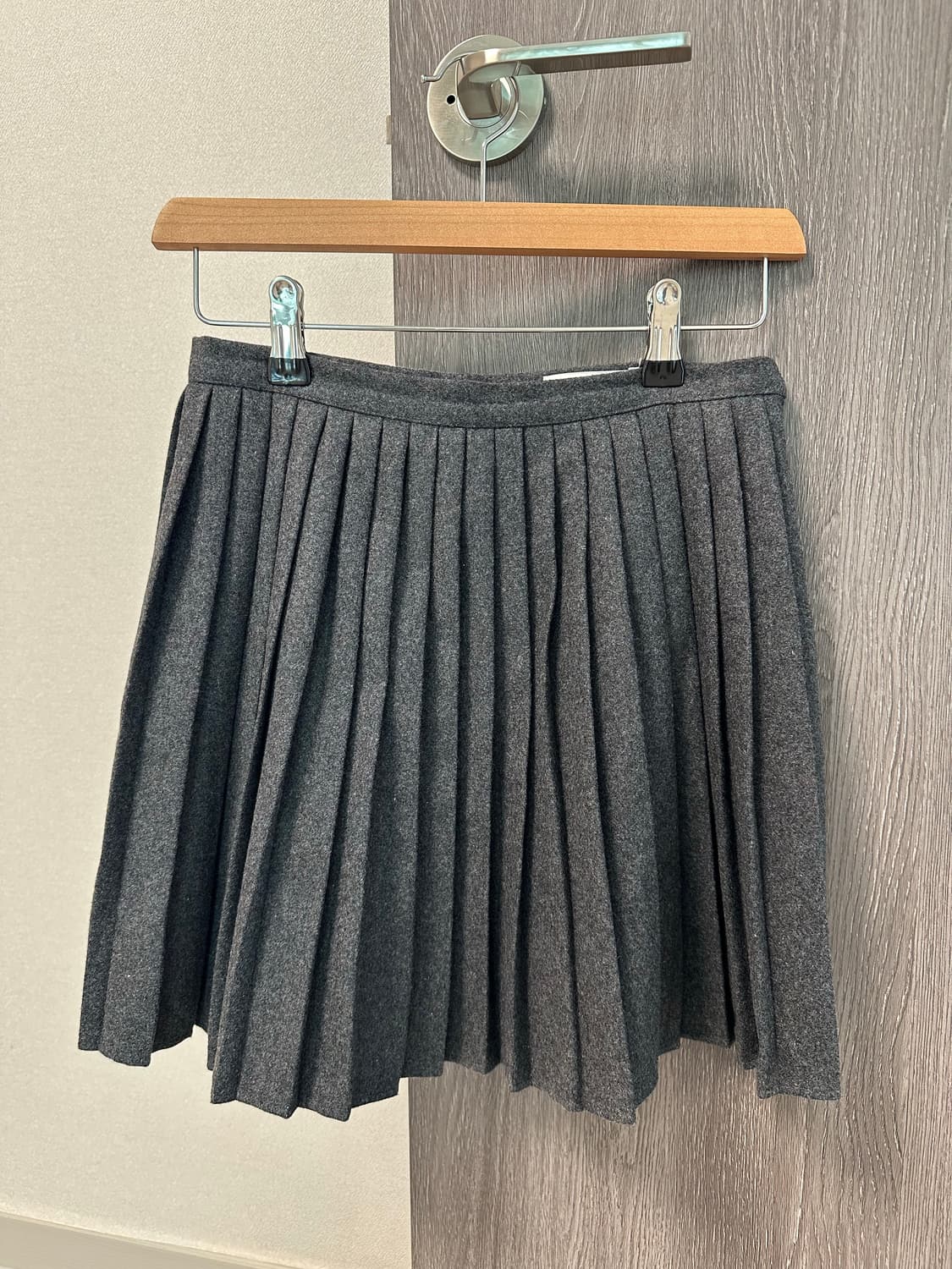 울 플리츠 미니스커트 상품이미지1
