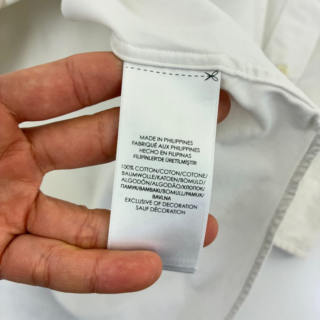 Polo  폴로 랄프로렌 자수 화이트 코튼 셔츠 상품이미지5