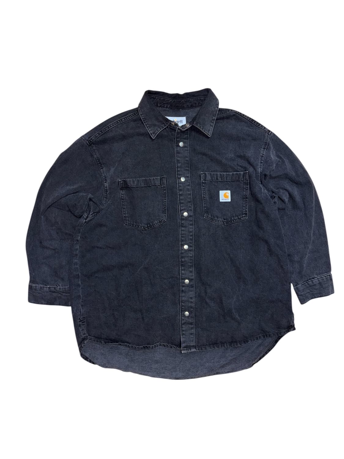 칼하트 흑청 데님 셔츠 자켓 상품이미지1