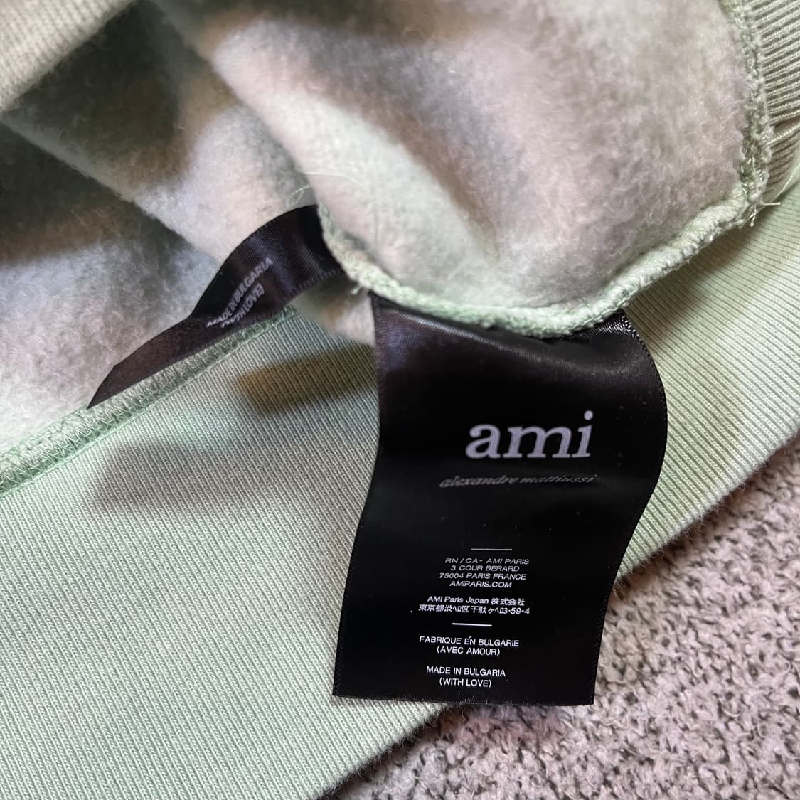 AMI 아미 인타르시아 하트와펜 맨투맨 상품이미지5