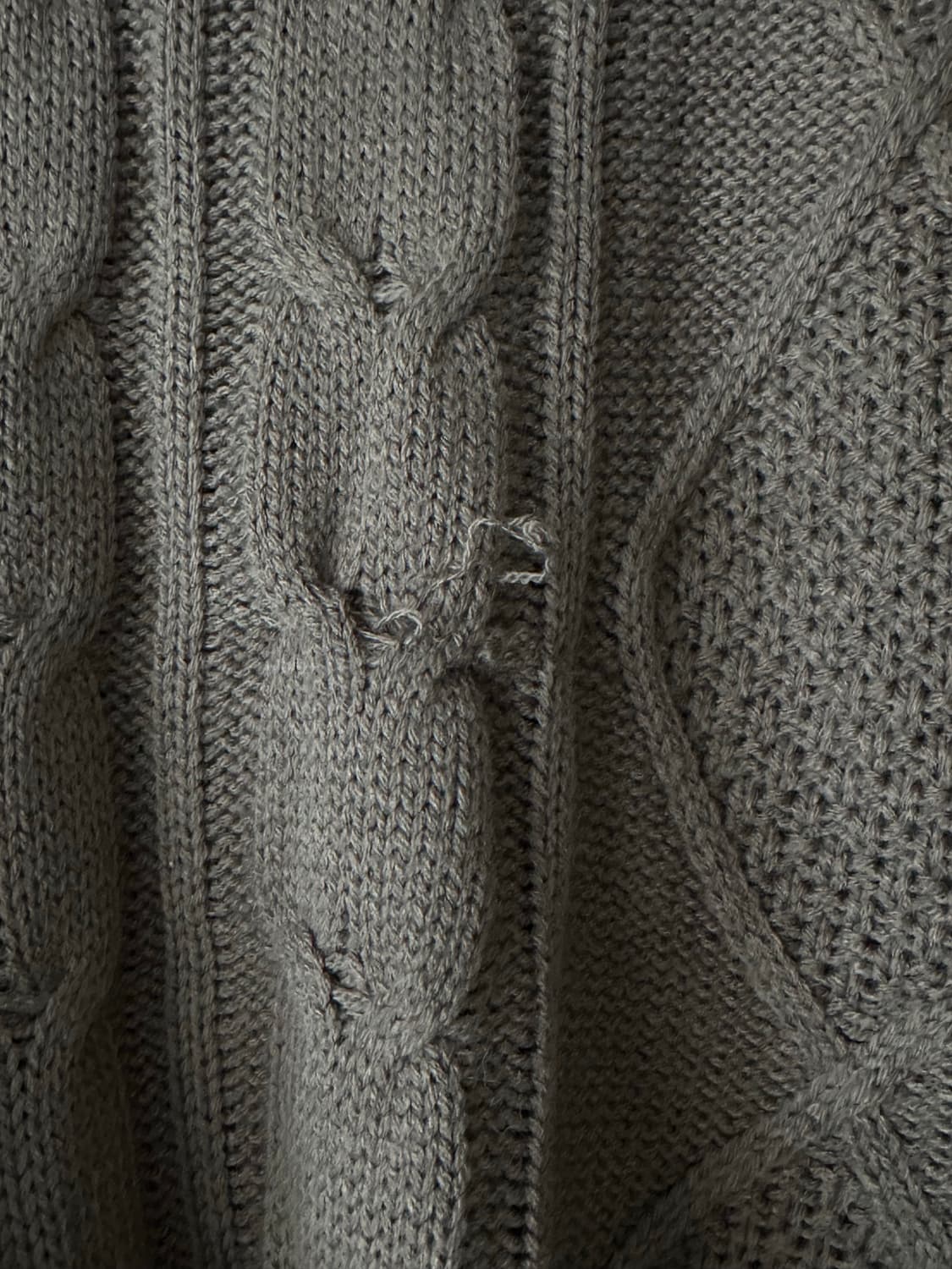 카키 니트 상품이미지3