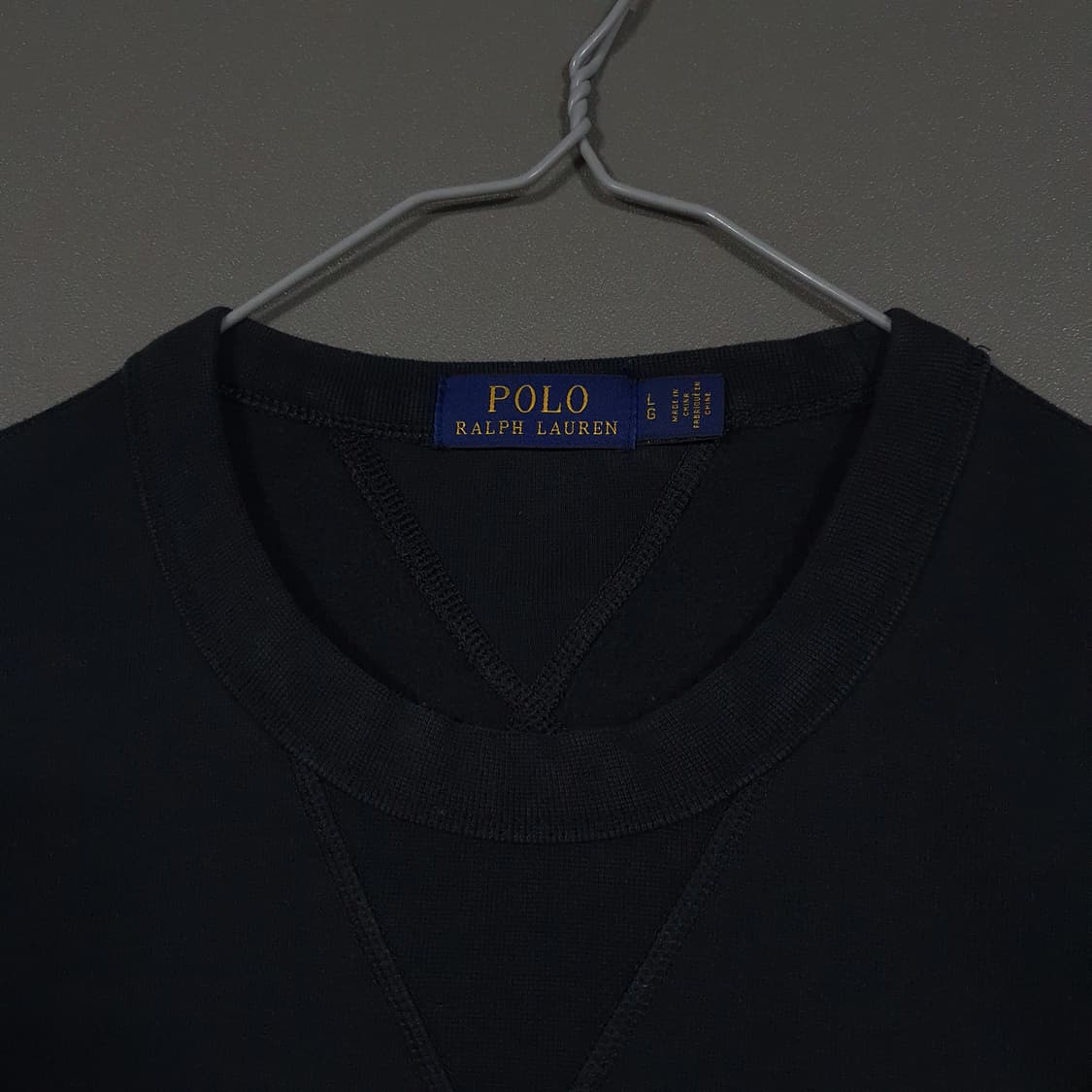 실측 XL) 폴로 랄프로렌 신형 화이트 포니 맨투맨 스웻셔츠 블랙 상품이미지6
