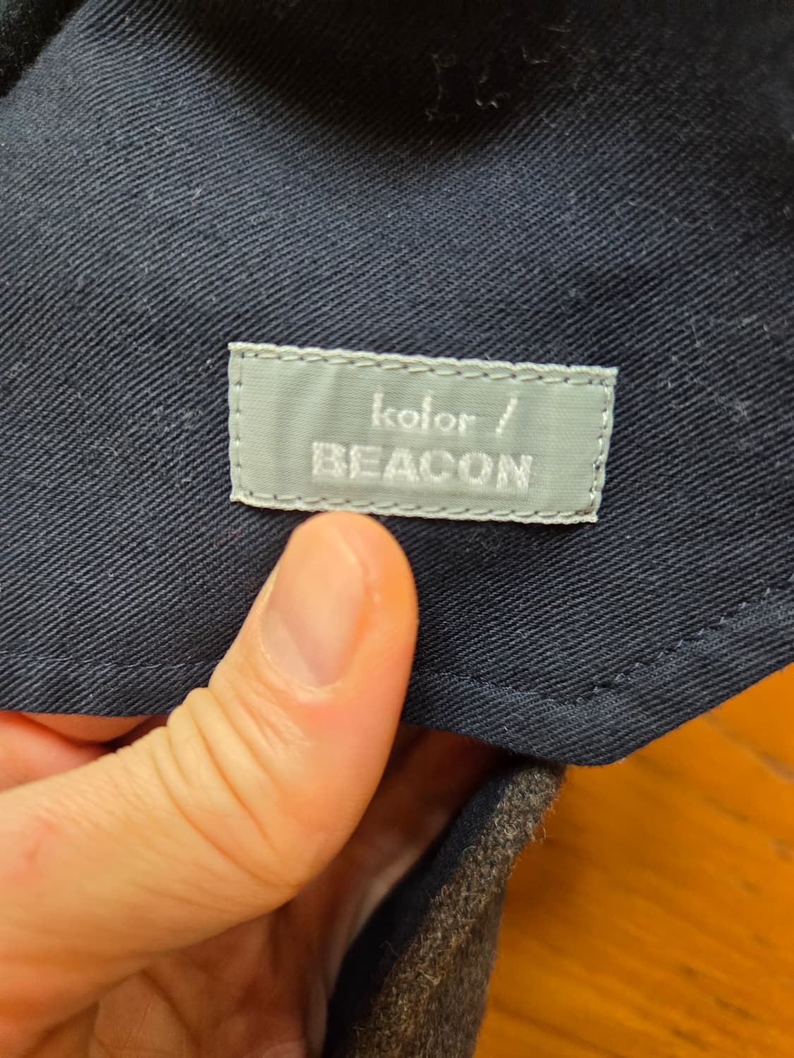 컬러비콘 울 페인티드 와이드 팬츠 상품이미지5