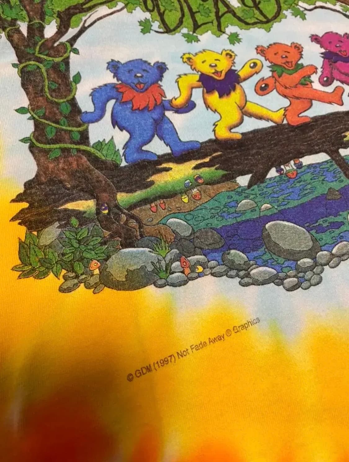 (L) 그레이트풀 데드 90s USA제 빈티지 밴드티 상품이미지4