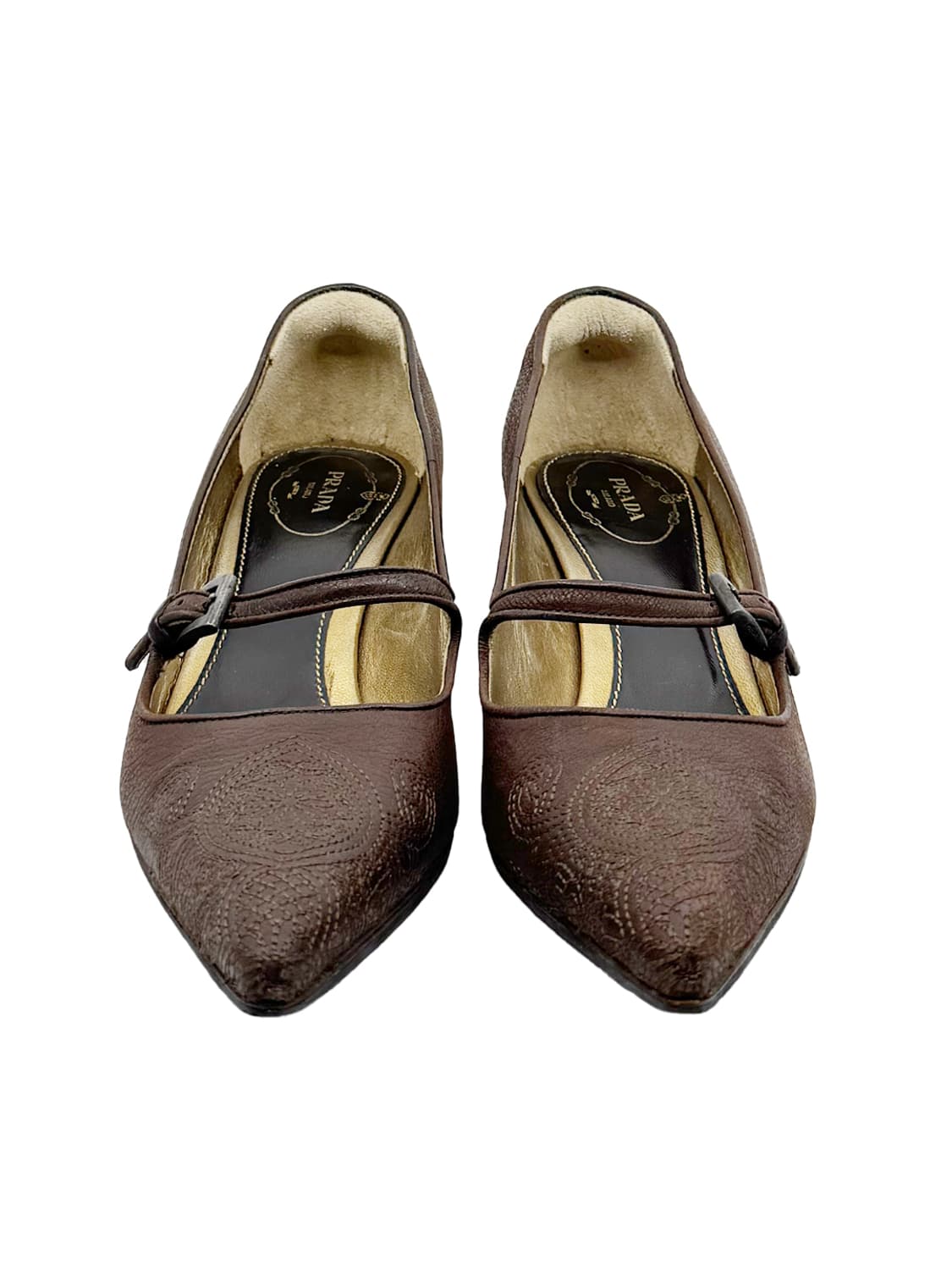 Prada Embossed Leather Pumps/ 37 상품이미지4