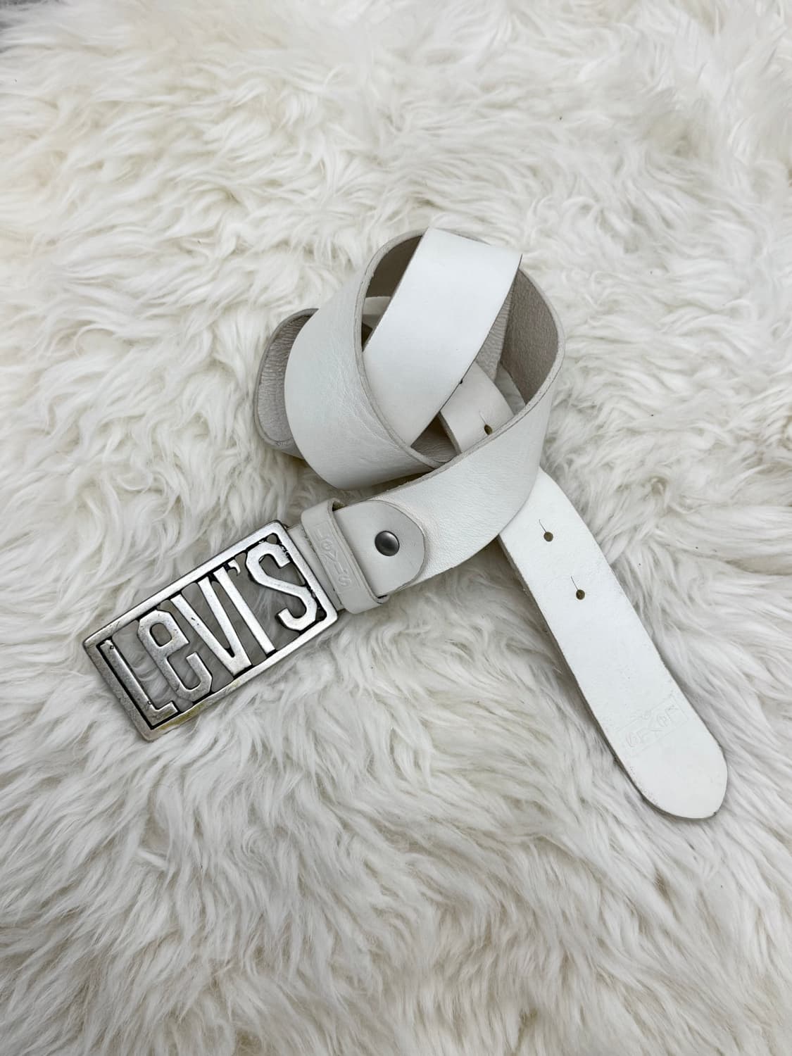 리바이스 리얼레더 로고 버클 벨트 상품이미지1