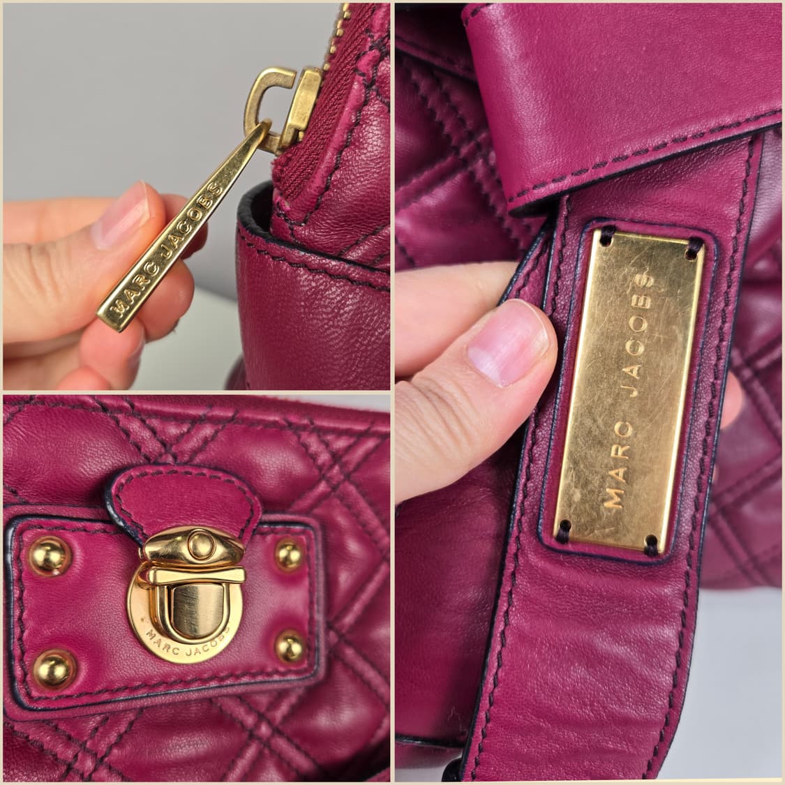 마크제이콥스 브루나 퀼팅 레더 램스킨 토트백 가방 정품 Bruna bag 상품이미지3