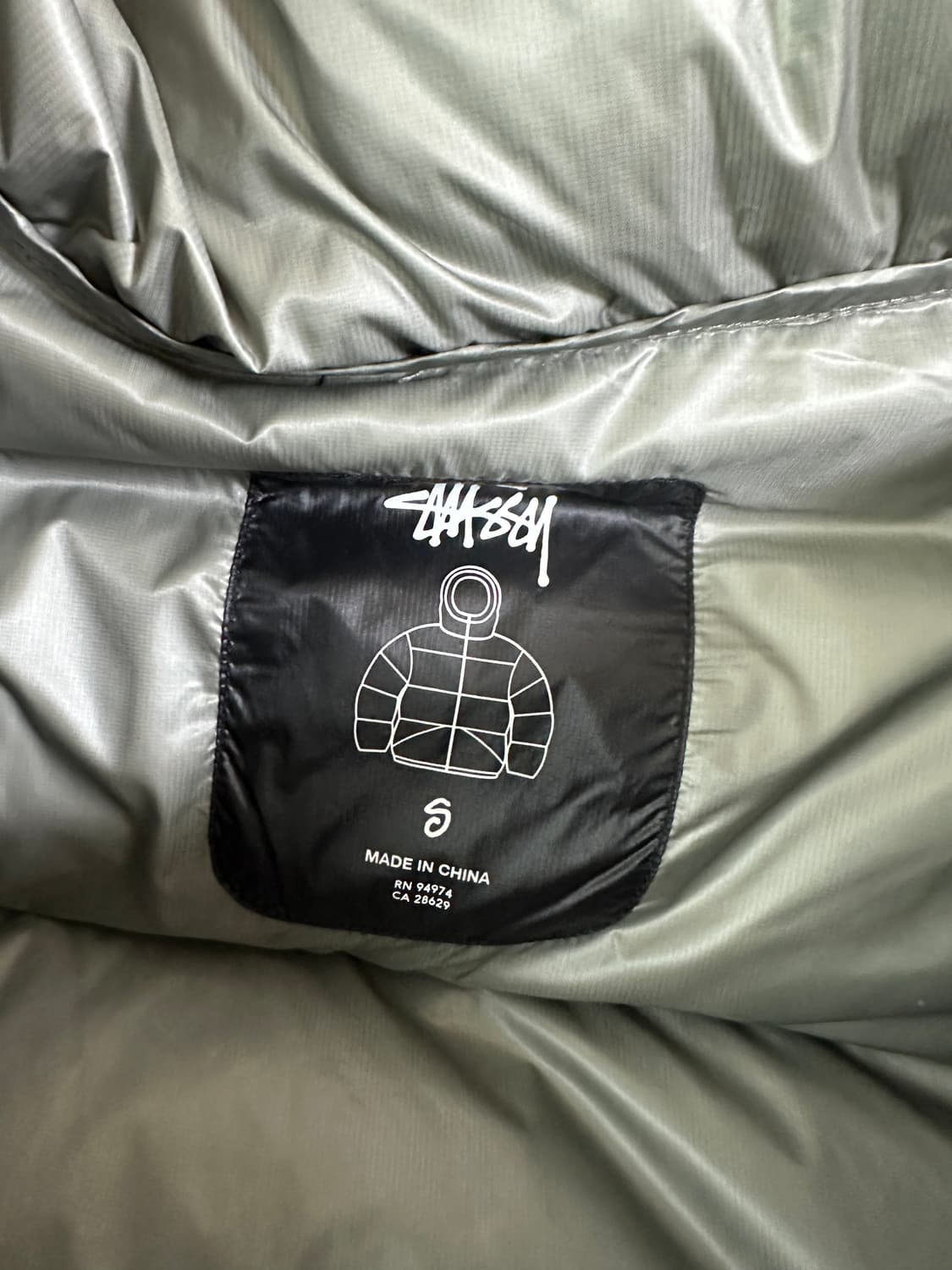 [판매] 스투시 다운 파카 마이크로 립스탑 팬텀 블랙 S 상품이미지2