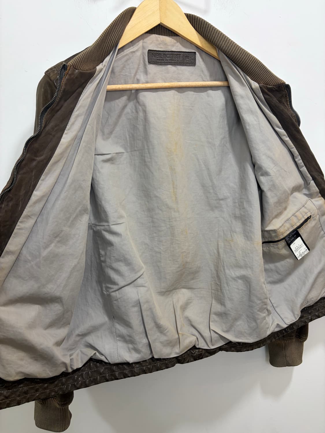 Neil Barrett 닐바렛 버팔로 가죽 레더 자켓  상품이미지10