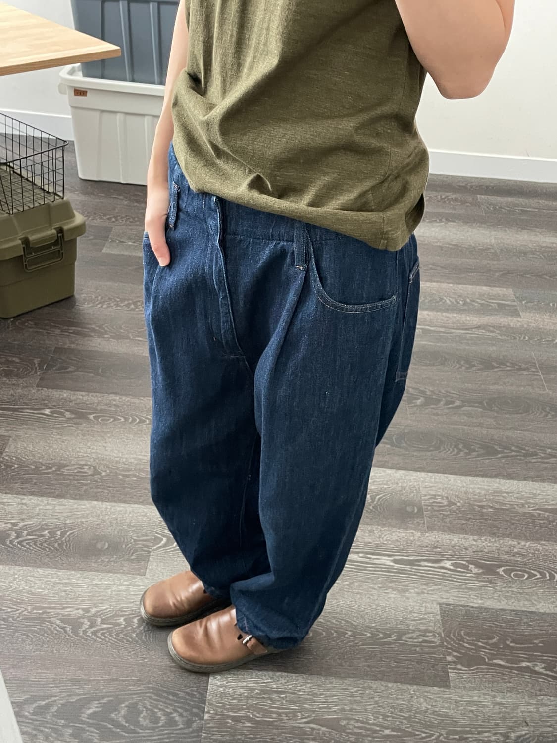uniqlo jpn pintuck denim 상품이미지1