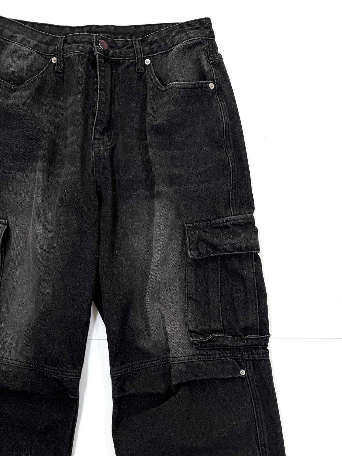 트릴리온 워싱 블랙데님 팬츠 상품이미지2