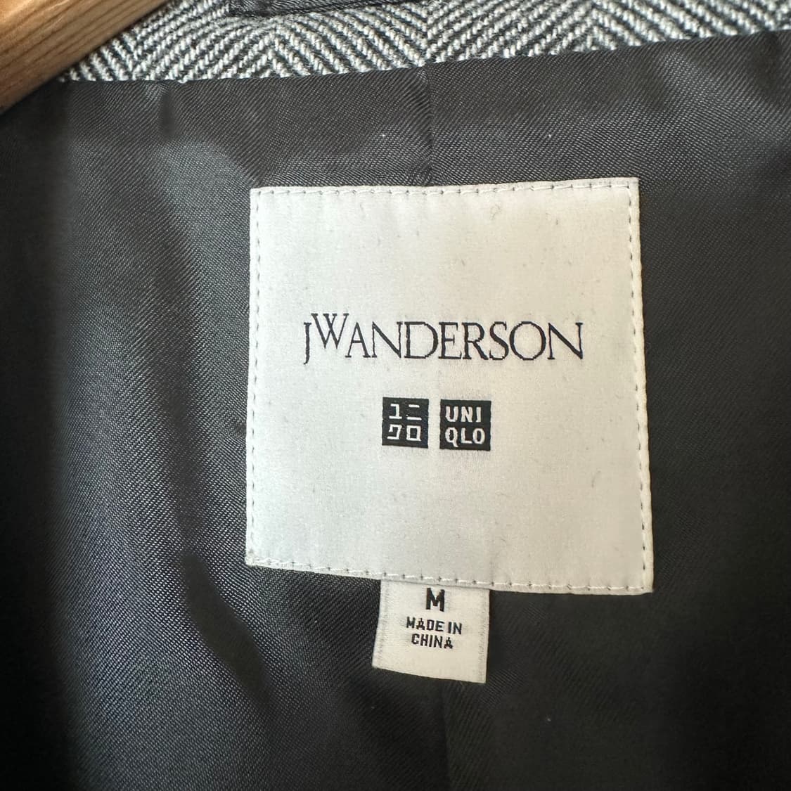 M 유니클로 JW앤더슨 헤링본 코트 상품이미지3