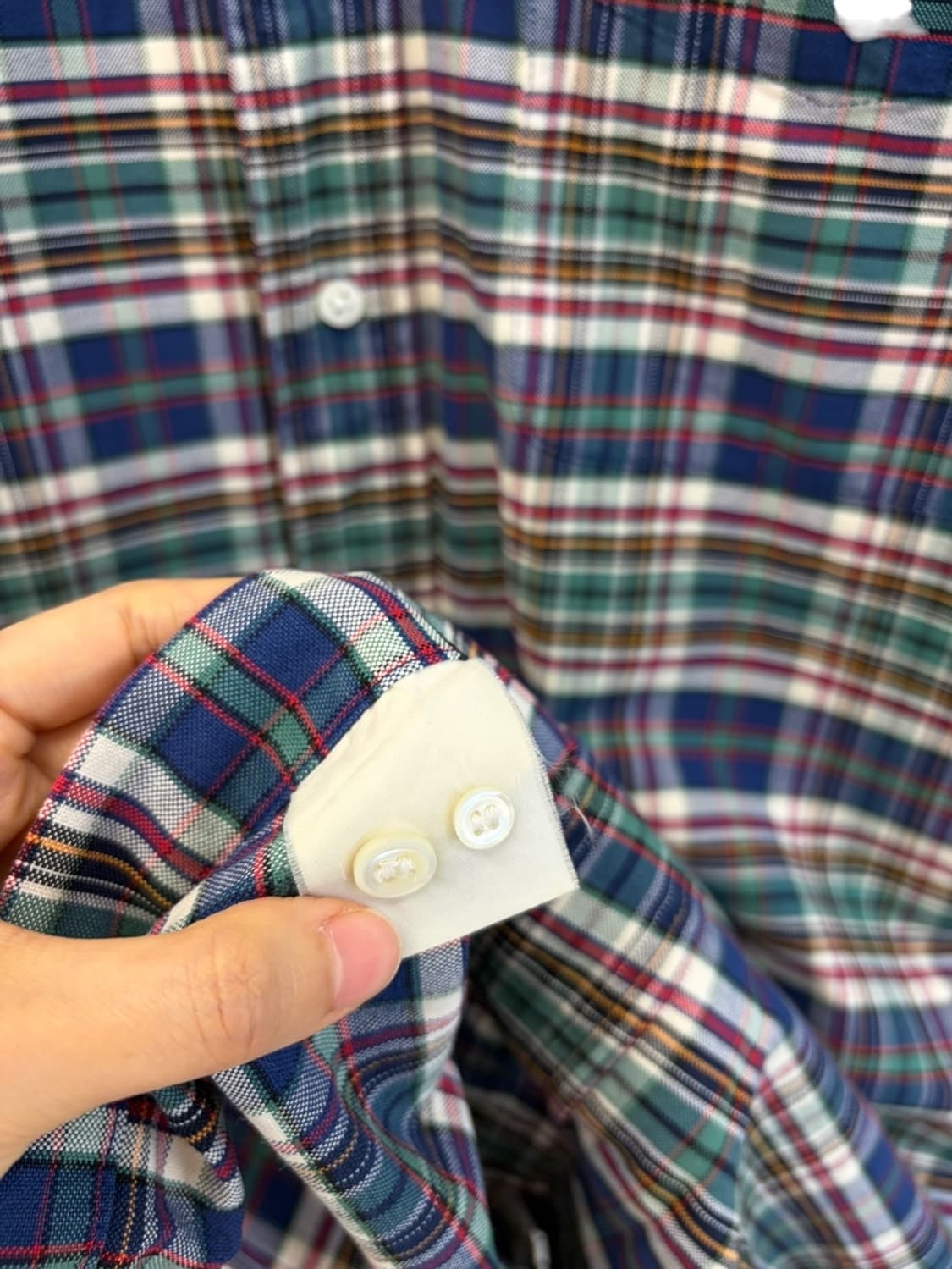 90s 폴로 마드라스 셔츠 (XL)  상품이미지8