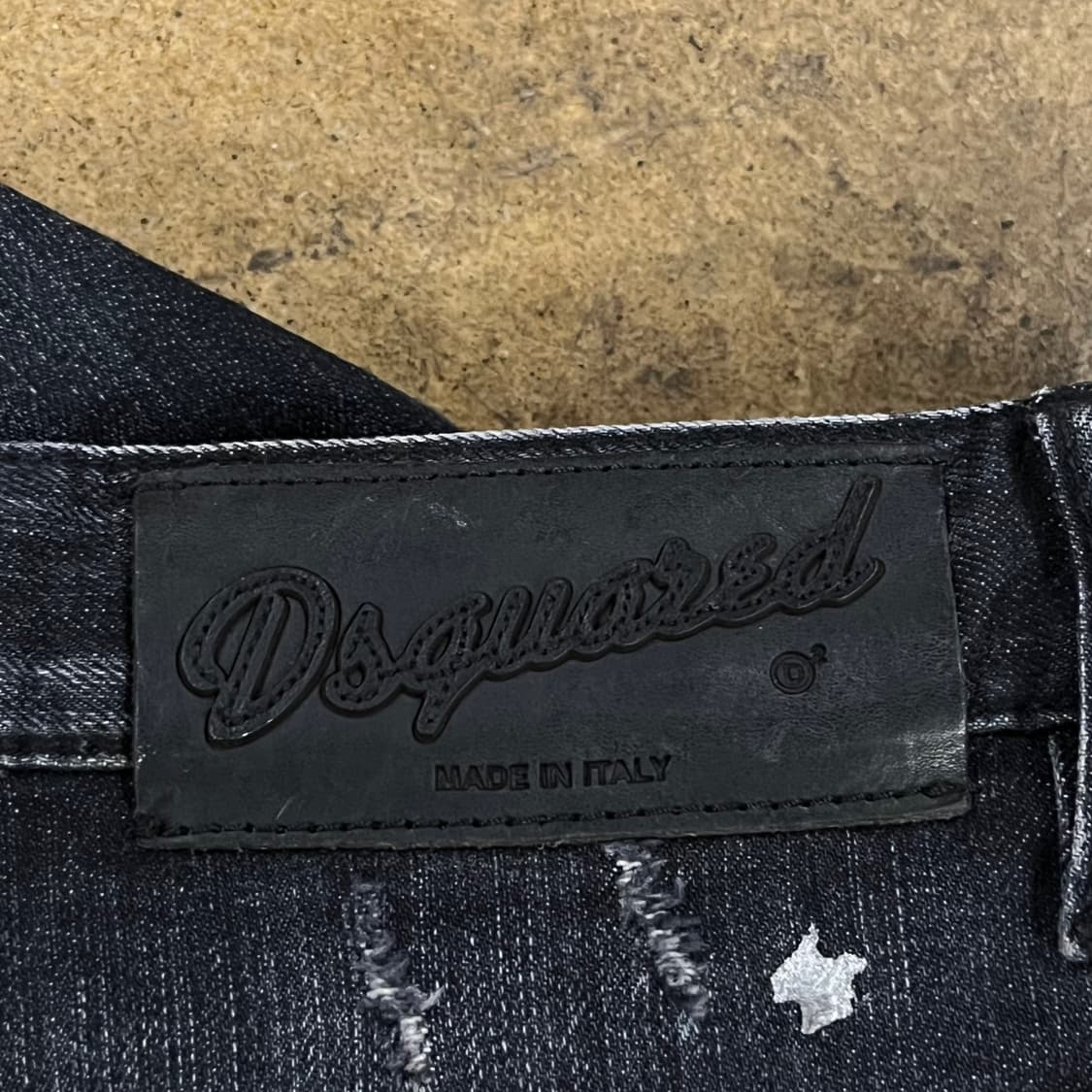 [정품/56] 디스퀘어드2 블랙 데미지 워싱 청바지 지퍼 디테일 b17 상품이미지7