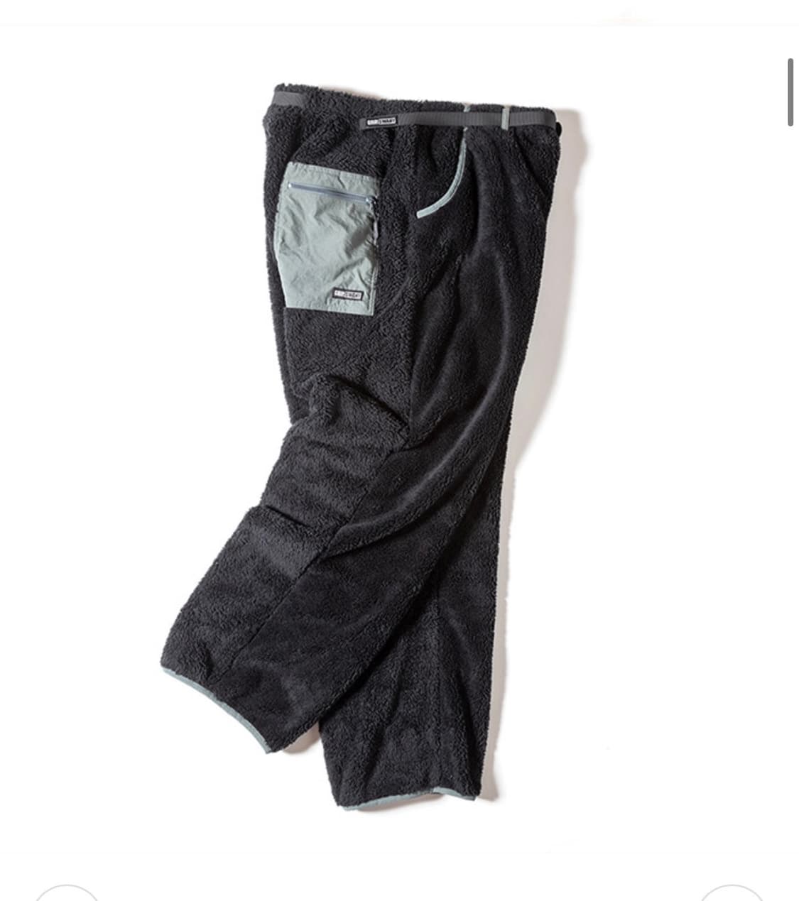 그립스와니 GSMCP-064 코랄 플리스 팬츠 블랙 XXL 상품이미지3