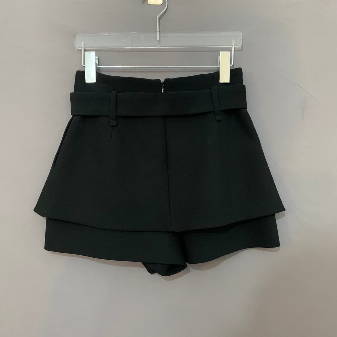 새상품 36 MAJE 마쥬 플리츠 트롱프뢰유 벨티드 숏팬츠 반바지 상품이미지3